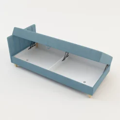 Dzieci inny Tapczan niebieski z pojemnikiem JAŚ 90x200 cm