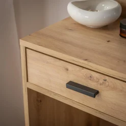 Toaletki I Konsole| Toaletka z oświetleniem EMMA dąb artisan