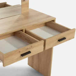 Toaletki I Konsole| Toaletka z oświetleniem EMMA dąb artisan