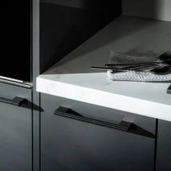 Uchwyty Standardowe|inny Uchwyt długi czarny PORTO STRIPES 18,7 cm