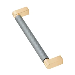 Uchwyty Standardowe|inny Uchwyt złoty grafit długi PORTO METIS 13,9 cm