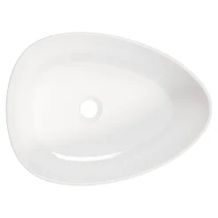 Deante Umywalka ceramiczna nablatowa biała ALPINIA 47 cm