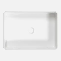 Deante Umywalka ceramiczna nablatowa biała SQUERE 50,5 cm