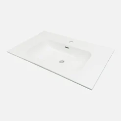 Deante Umywalka ceramiczna wpuszczana w blat TUBO 80 cm