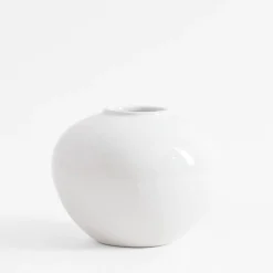 Wazony|inny Wazon biały okrągły 16 cm