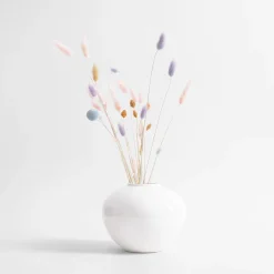 Wazony|inny Wazon biały okrągły 16 cm