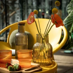 Wazony|Domex Wazon brązowy IRYS 12,5x20,5 cm