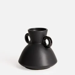 inny Wazon ceramiczny czarny 15 cm