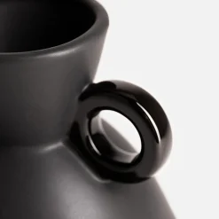 inny Wazon ceramiczny czarny 15 cm