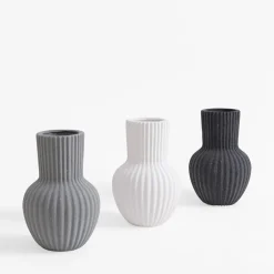 inny Wazon ceramiczny czarny 19,8 cm