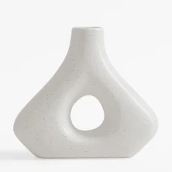 Wazony|inny Wazon geometryczny biały 20 cm