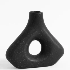 Wazony|inny Wazon geometryczny czarny 20 cm