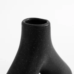 Wazony|inny Wazon geometryczny czarny 20 cm