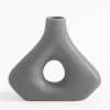 Wazony|inny Wazon geometryczny szary 20 cm