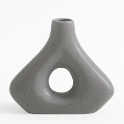 Wazony|inny Wazon geometryczny szary 20 cm