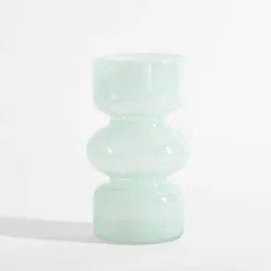 Wazony|inny Wazon geometryczny zielony 18 cm