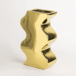 Wazon geometryczny złoty 25 cm