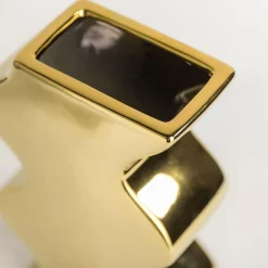 Wazon geometryczny złoty 25 cm