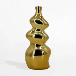 Wazony|inny Wazon geometryczny złoty 22,3 cm