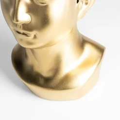 inny Wazon głowa w stylu greckim złoty 25 cm