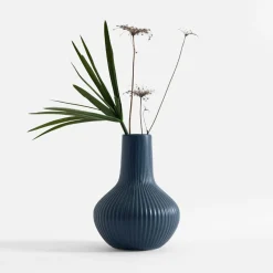 inny Wazon matowy niebieski 20 cm