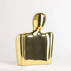 Wazon na kwiaty złoty 25 cm