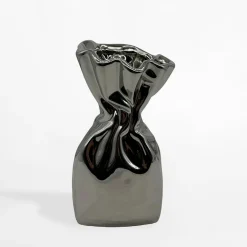 Wazony|inny Wazon nowoczesny srebrny 24 cm