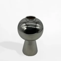 Wazony|inny Wazon nowoczesny srebrny 20 cm