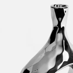 Wazony|inny Wazon nowoczesny srebrny 20 cm