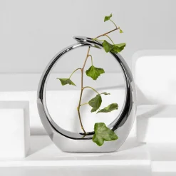 inny Wazon nowoczesny srebrny 20 cm