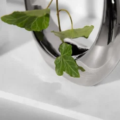 inny Wazon nowoczesny srebrny 20 cm