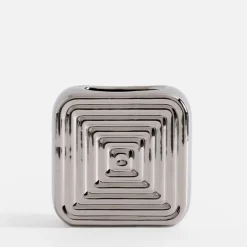 inny Wazon nowoczesny srebrny 11 cm