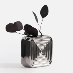 inny Wazon nowoczesny srebrny 11 cm