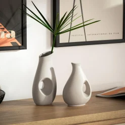 inny Wazon nowoczesny szary 24,5 cm