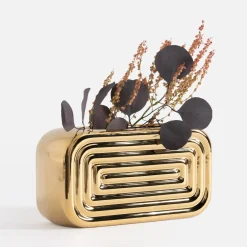 inny Wazon nowoczesny złoty 10 cm