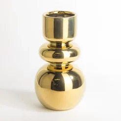 Wazony| Wazon nowoczesny złoty 25 cm