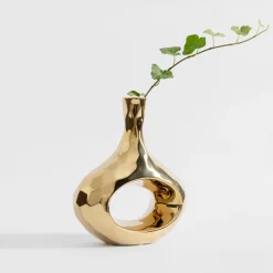Wazony|inny Wazon nowoczesny złoty 20 cm