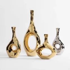 Wazony|inny Wazon nowoczesny złoty 20 cm