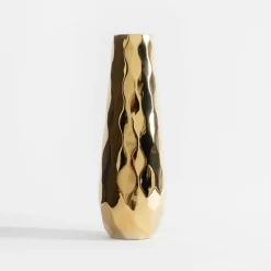 inny Wazon nowoczesny złoty 36 cm