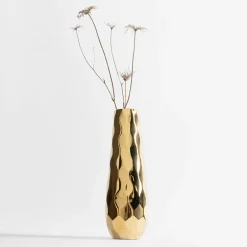 inny Wazon nowoczesny złoty 36 cm