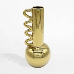 inny Wazon nowoczesny złoty 30 cm