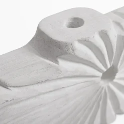 Wazony|inny Wazon żłobiony biały 18 cm