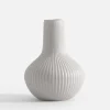 Wazony|inny Wazon ryflowany szary 20 cm