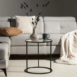 Wazony|inny Wazon ryflowany szary 20 cm