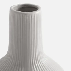 Wazony|inny Wazon ryflowany szary 20 cm