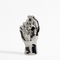 Wazony|inny Wazon srebrny RĘKA 9,5 cm