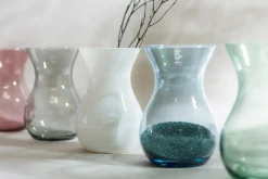 Wazon szklany biały ASTA 18 cm