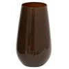 Wrześniak Wazon szklany brązowy 23 cm