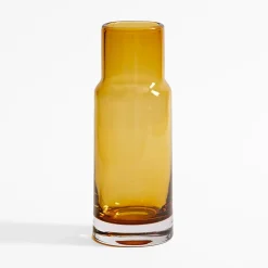 Wrześniak Wazon szklany BURSZTYN 7x19 cm