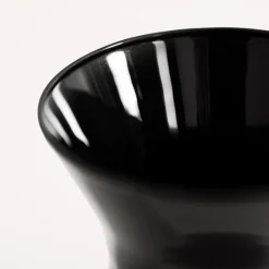 Wazon szklany czarny ASTA 18 cm